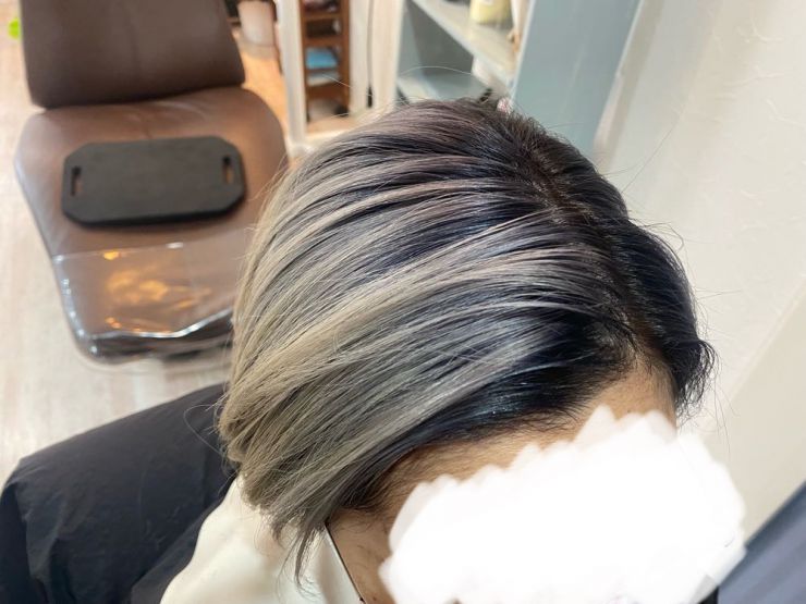 山口市 美容室 美容院 シューケット【 シルバーグレー/ メンズ/レディース/30代/髪色/ピンク/青/インナーカラー/グレー/大人/40代/イヤリングカラー/ 山口市 美容室 美容院 シューケット【 シルバーグレー/ メンズ/レディース/30代/髪色/ピンク/青/インナーカラー/グレー/大人/40代/イヤリングカラー/